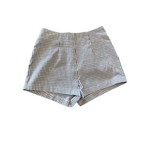 Urban Outfitters Gingham Shorts Women XS Blue Red High Rise